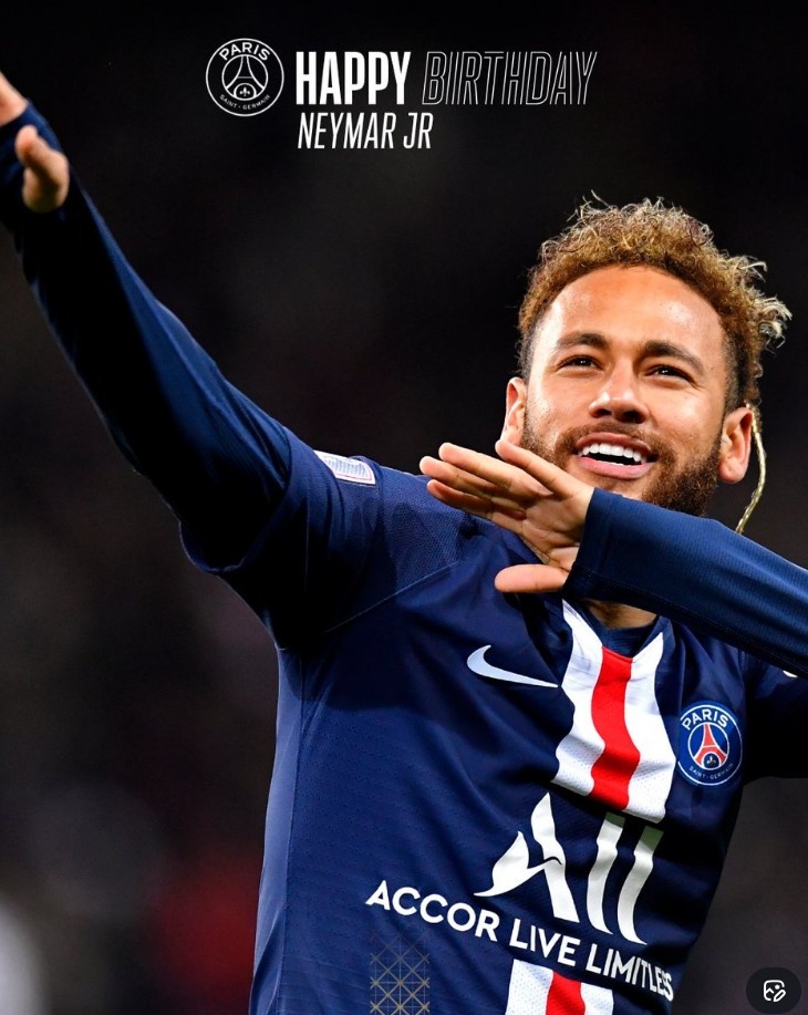 华体会官方网站-效力173场贡献118球80助，巴黎官方晒照祝内马尔34岁生日快乐